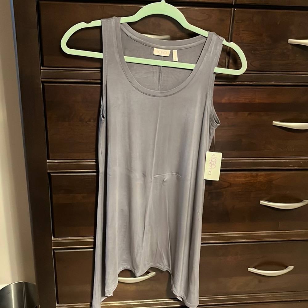 LOGO layers tank. Grey. Size XS